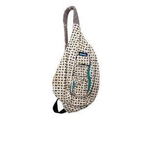 Kavu Rope Sling Bag Butterfly Print Adjustable Strap & Multiple Pockets